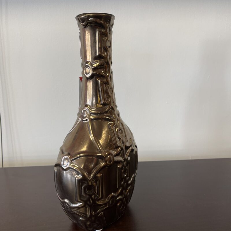 Pewter Pattern Vase