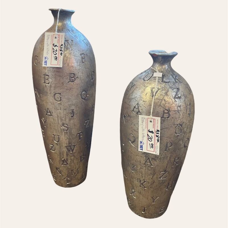 Pottery with Letters
