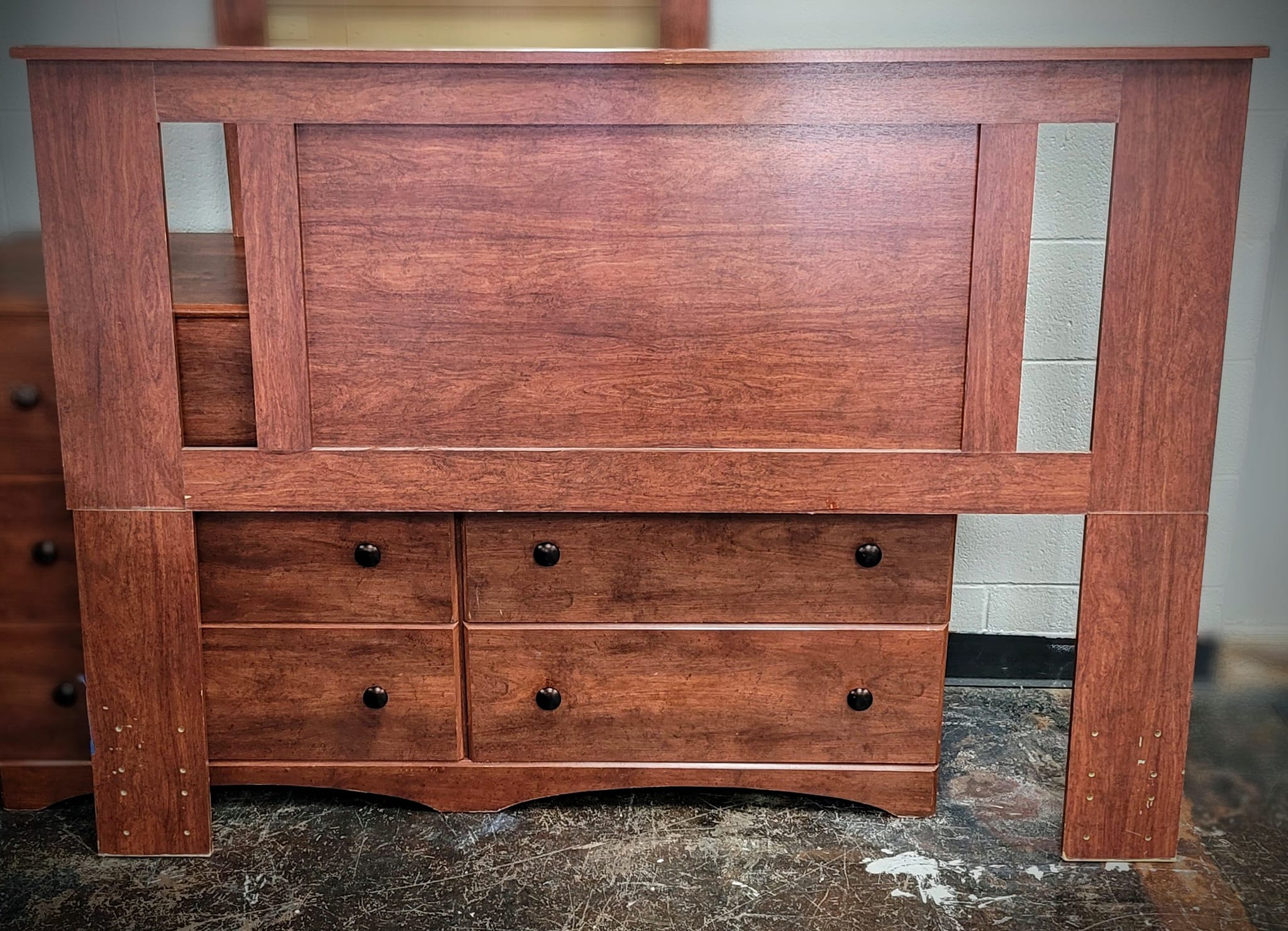 Perdue woodworks cinnamon fruitwood 4pc bedroom Set
