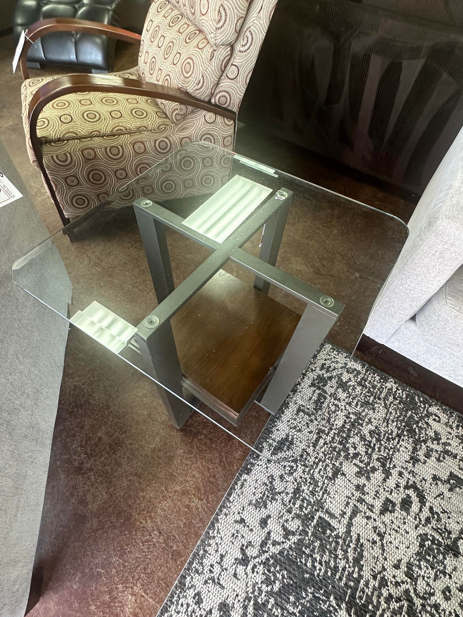Jensen-Lewis BDI Glass coffee and end tables set