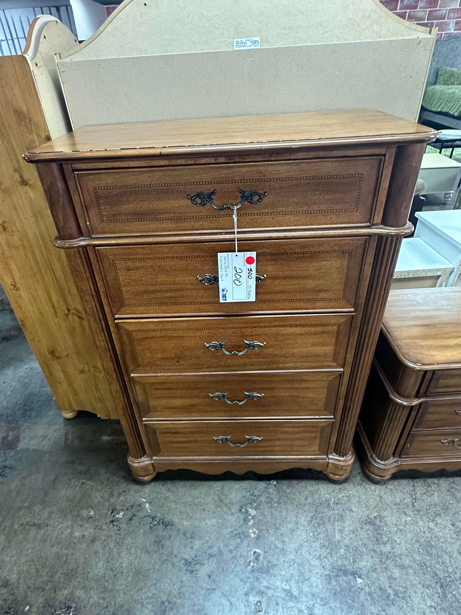 Ashley chest and matching nightstand