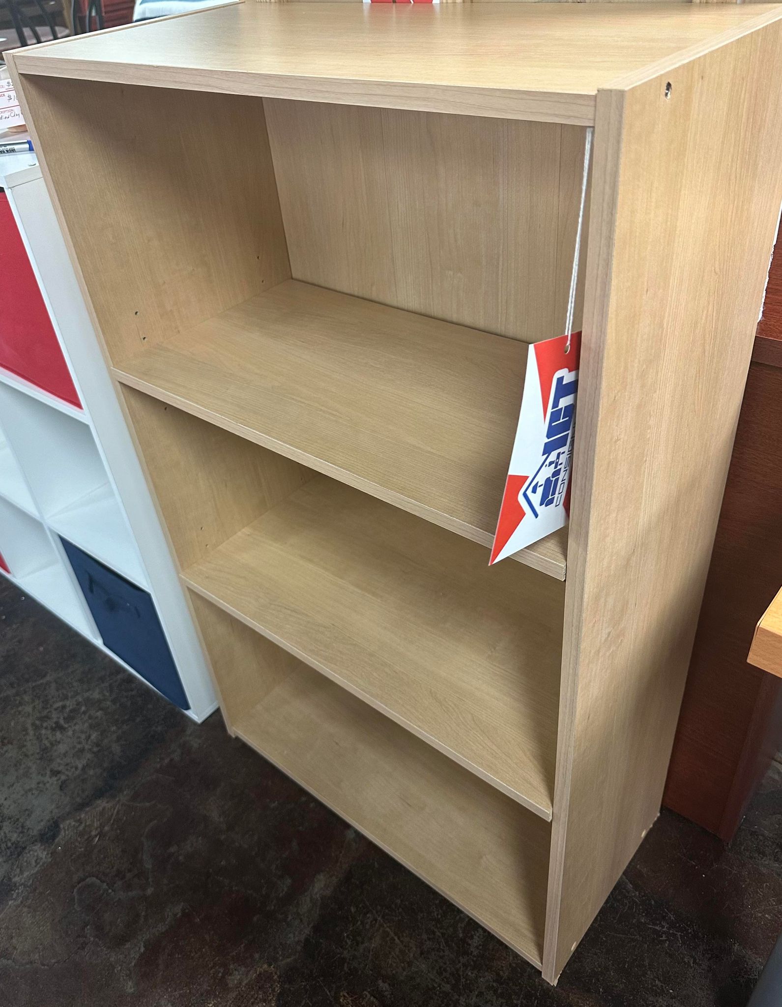 Blonde 3 Adjustable shelf Bookcase