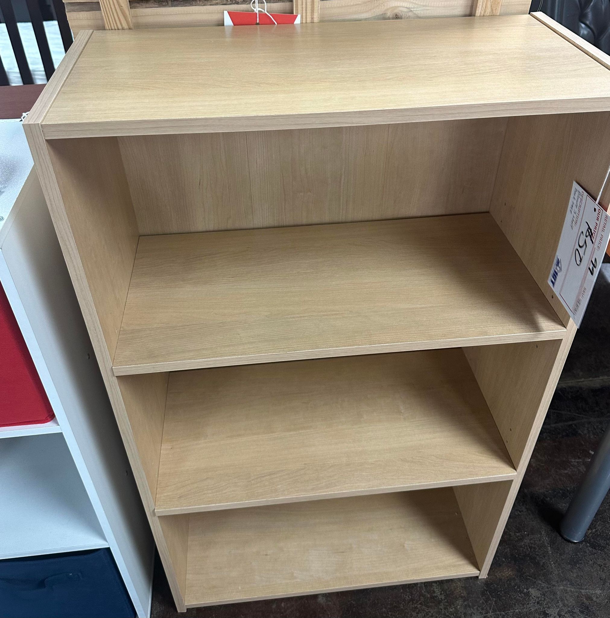 Blonde 3 Adjustable shelf Bookcase