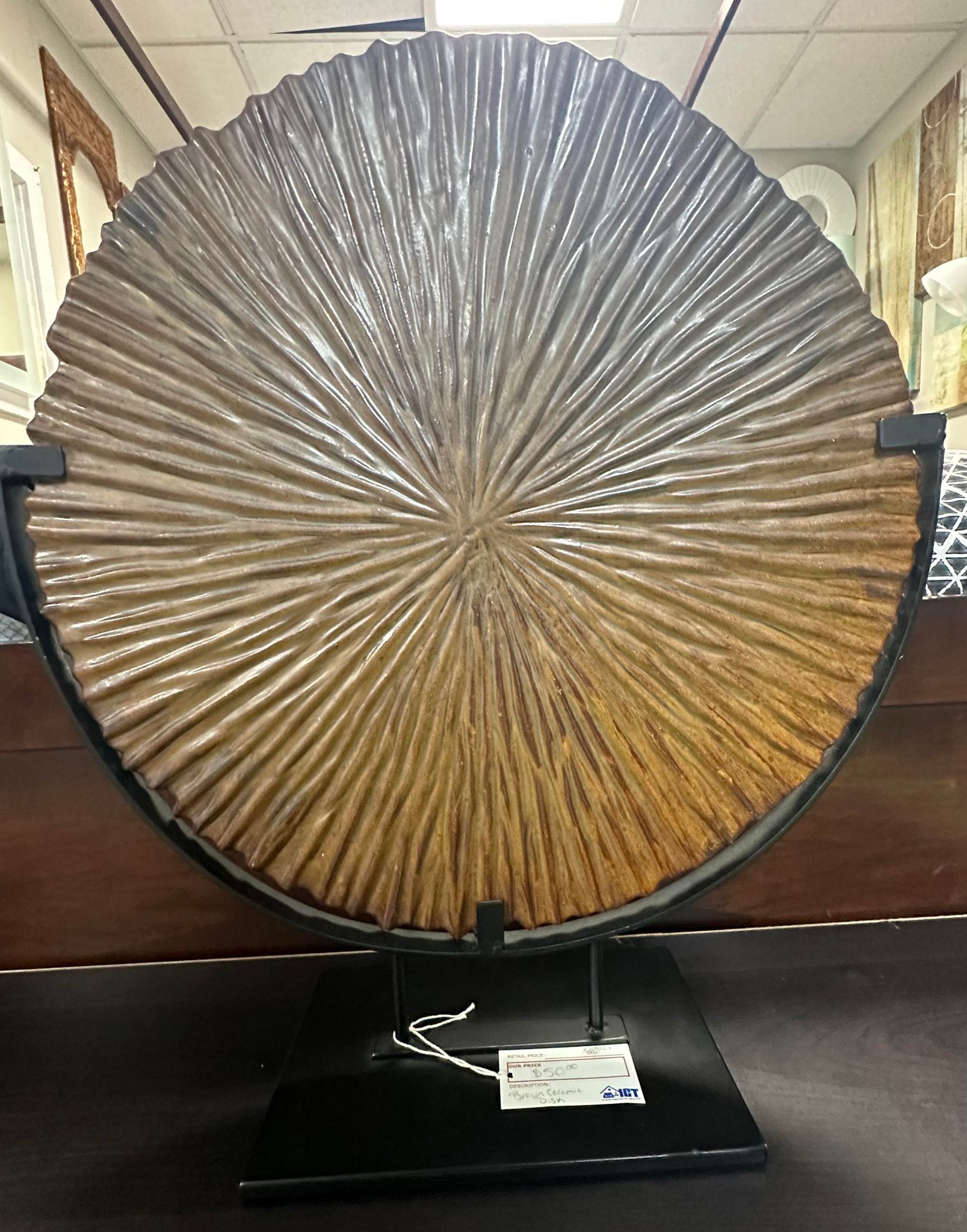 Brown Ceramic Disk