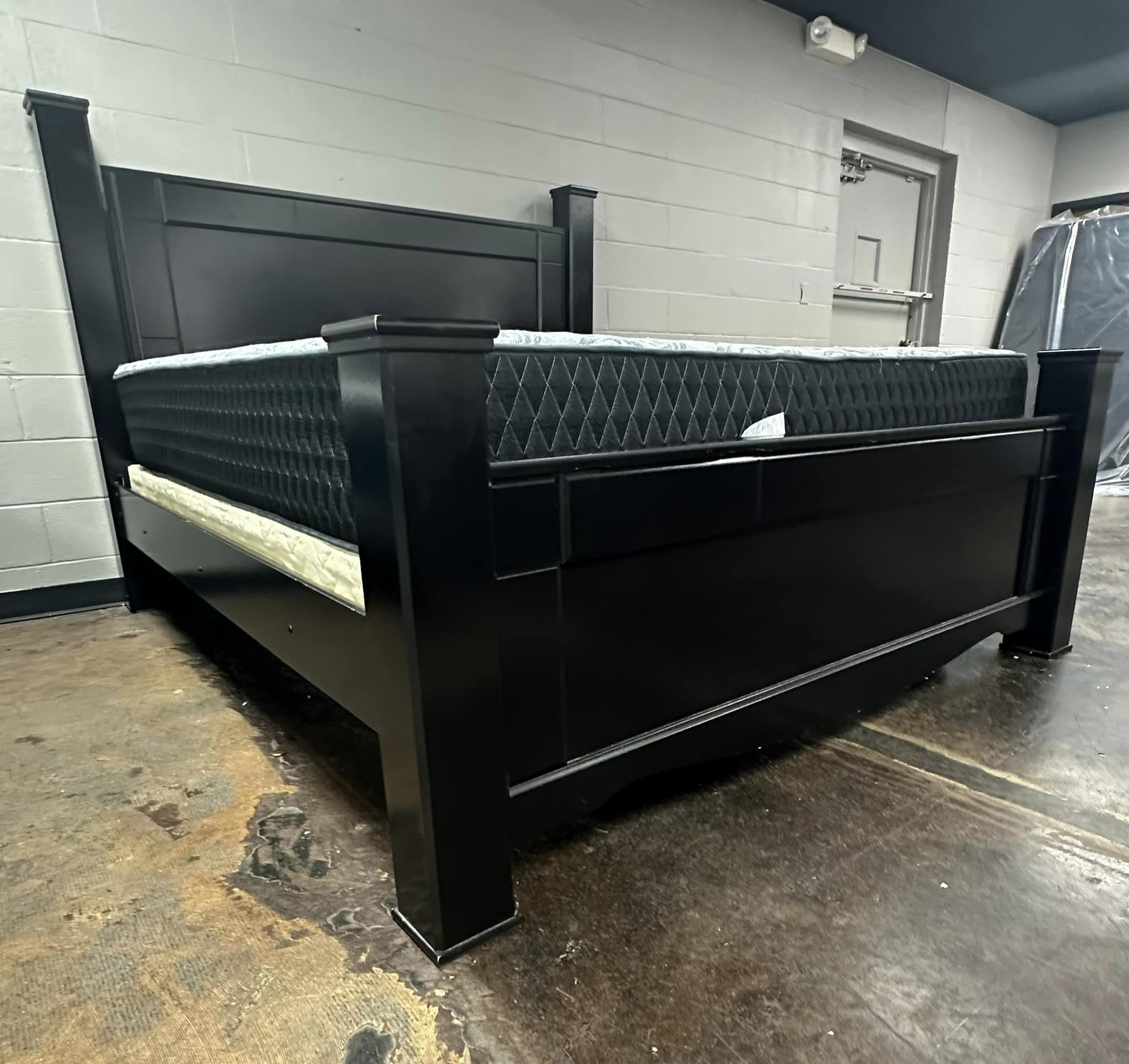 The Ashley Furniture King Bed Frame in Dark Brown