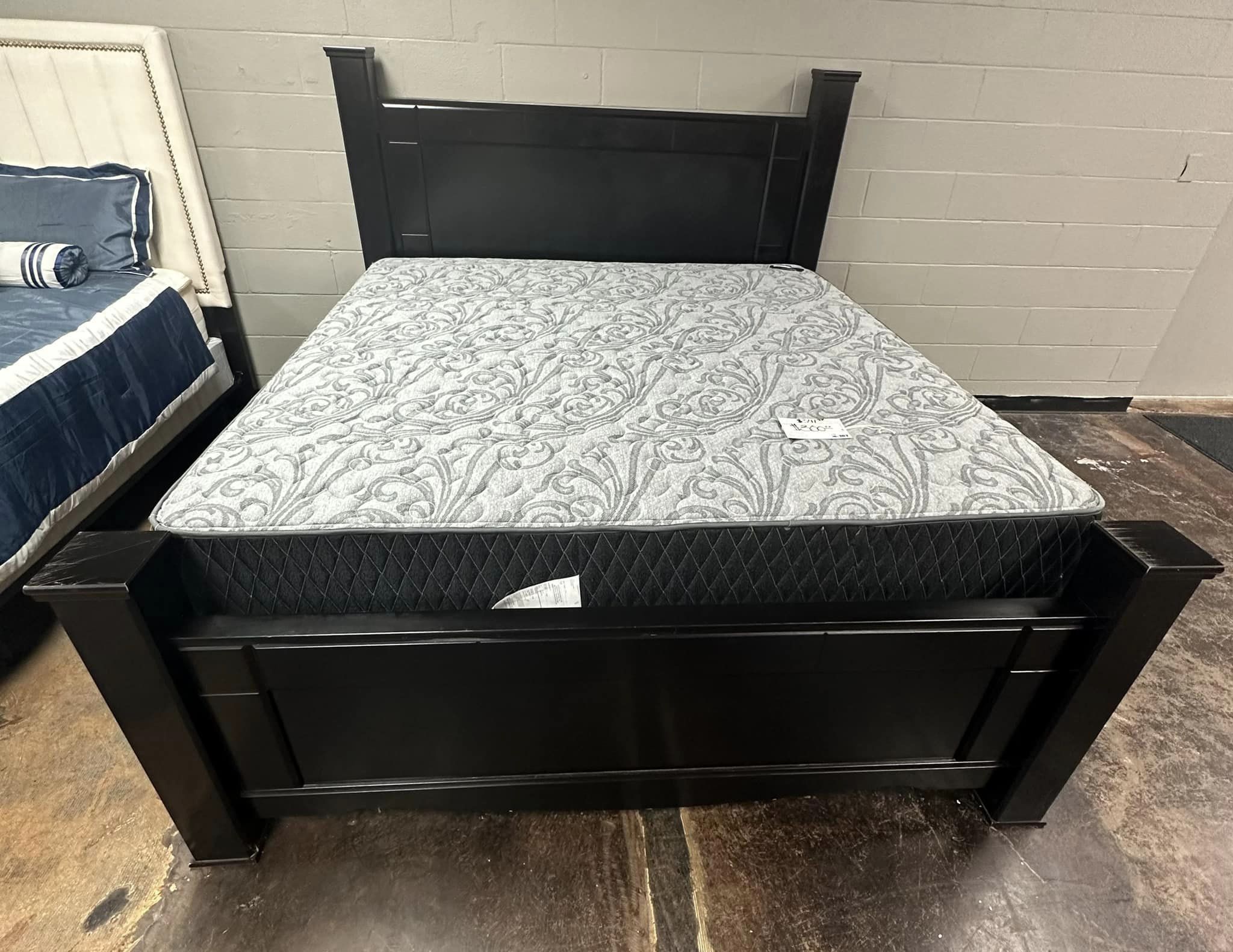 The Ashley Furniture King Bed Frame in Dark Brown