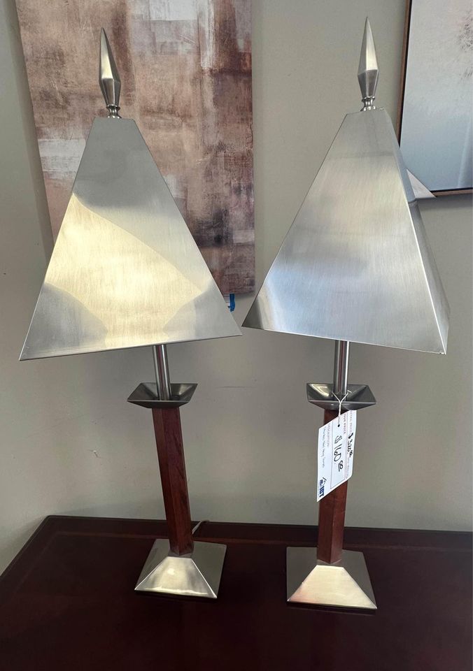 Set of Stainless Steel Heavy Lamps